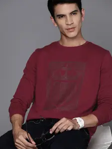 Louis Philippe Jeans Men Brand Logo Printed Sweatshirt