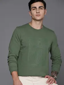 Louis Philippe Jeans Men Brand Logo Printed Sweatshirt