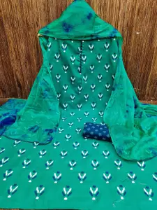 APNISHA Ethnic Motifs Printed Unstitched Dress Material