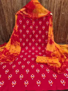 APNISHA Floral Printed Unstitched Dress Material