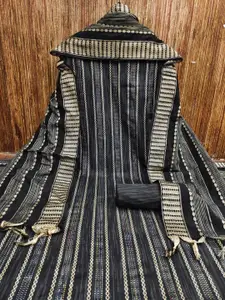 APNISHA Striped Printed Unstitched Dress Material