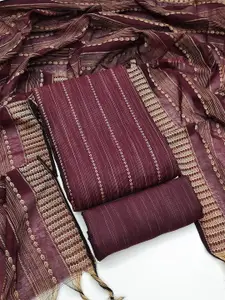 APNISHA Striped Printed Unstitched Dress Material