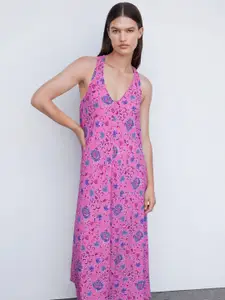 MANGO Floral Print Maxi Dress