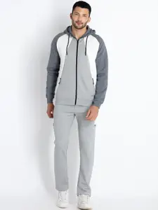 Status Quo Men Colorblocked Hooded Tracksuits