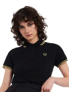 Fred Perry Polo Collar Boxy Pure Cotton T-shirt