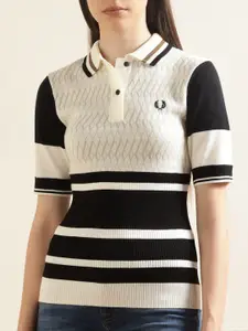 Fred Perry Colourblocked Polo Collar T-shirt