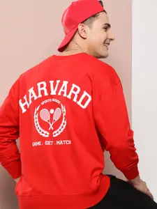 Harvard Pure Cotton Brand Logo Printed Sweatshirt