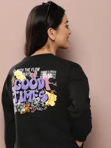 Harvard Graphic Printed Pure Cotton Pullover Sweatshirt