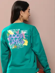 Harvard Graphic Printed Pure Cotton Pullover Sweatshirt