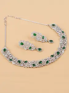 Mirana Rhodium-Plated Necklace Set
