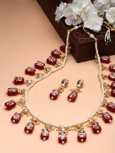 PANASH Gold-Plated Necklace and Earrings