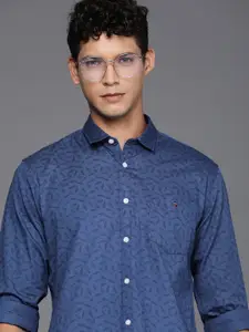 Louis Philippe Jeans Pure Cotton Slim Fit Printed Casual Shirt