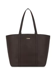 Fastrack Women Brown Solid Essential Tote
