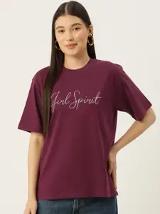 Slenor Women Typography Printed T-shirt