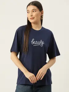 Slenor Women Typography Printed T-shirt