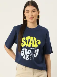 Slenor Women Typography Printed T-shirt