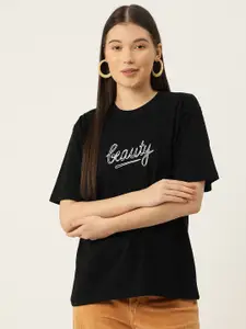 Slenor Women Typography Printed T-shirt