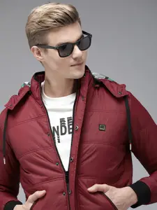 SPYKAR Solid Insulator Outdoor Detachable Hood Puffer Jacket