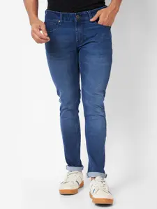 SPYKAR Men Skinny Slim Fit Low-Rise Light Fade Stretchable Jeans