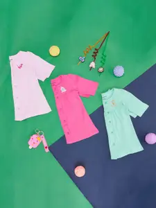 Pantaloons Baby Infants Girls Round Neck Cotton A-Line Dress