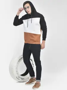 Crimsoune Club Colourblocked Hooded Pullover Sweatshirt