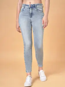 SF JEANS by Pantaloons Women Skinny Fit Mid-Rise Heavy Fade Jeans