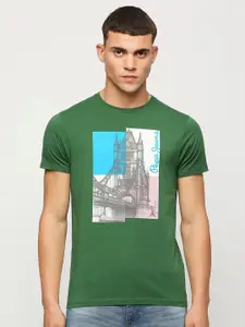 Pepe Jeans Graphic Printed Slim Fit Pure Cotton T-shirt