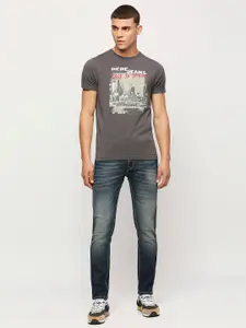 Pepe Jeans Printed Short Sleeves Slim Fit Pure Cotton T-shirt