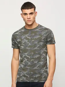 Pepe Jeans Camouflage Printed Slim Fit Pure Cotton T-shirt