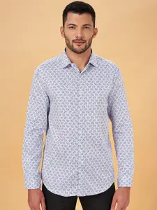 BYFORD by Pantaloons Slim Fit Floral Printed Cotton Formal Shirt