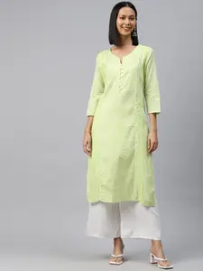 Readiprint Thread Work Pure Cotton Kurta