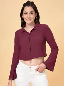 SF JEANS by Pantaloons Crop Shirt Style Top