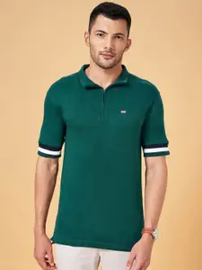 BYFORD by Pantaloons Polo Collar Slim Fit Cotton T-shirt