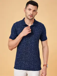 BYFORD by Pantaloons Floral Printed Polo Collar Slim Fit T-Shirt