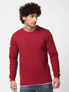 SPYKAR Round Neck Cotton Sweatshirt