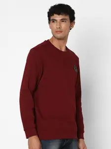 SPYKAR Round Neck Cotton Sweatshirt