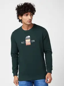 SPYKAR Graphic Printed Cotton Sweatshirt