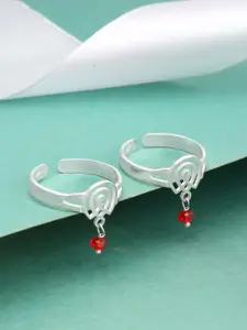 GIVA Set of 2 925 Sterling Silver Rhodium-Plated Toe Rings