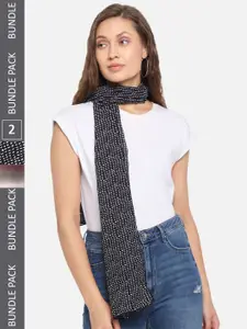 Trend Arrest Set of 2 Printed scarves
