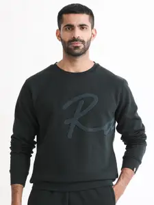 RARE RABBIT Round Neck Cotton Sweatshirt