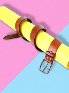 Elite Crafts Men Textured Leather Formal Belt