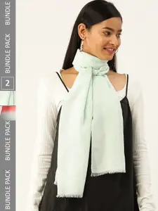 Trend Arrest Set Of 2 Striped Scarves