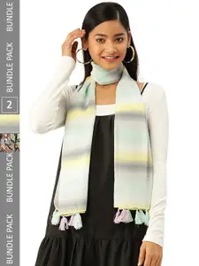 Trend Arrest Set of 2 Printed scarves
