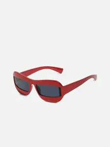 HAUTE SAUCE by  Campus Sutra HAUTE SAUCE by Campus Sutra Women Rectangle Sunglasses with UV Protected AW23_HSSG2276