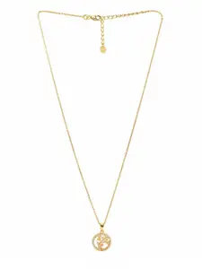 March by FableStreet Gold-Plated Sterling Silver Pendant With Chain