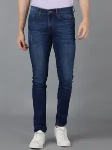 Urbano Fashion Men Slim Fit Low Distress Light Fade Stretchable Jeans