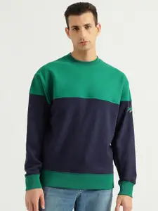 United Colors of Benetton Colourblocked Long Sleeves Pullover