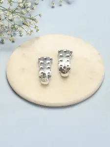 Biba Silver-Plated Stone Studded Drop Earrings