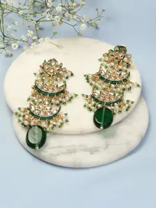 Biba Green Contemporary Drop Earrings