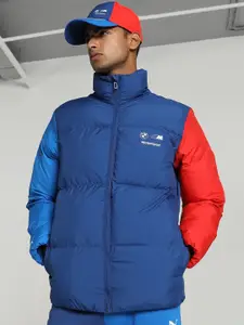 PUMA Motorsport BMW M Colourblocked Mock Collar Padded Jacket